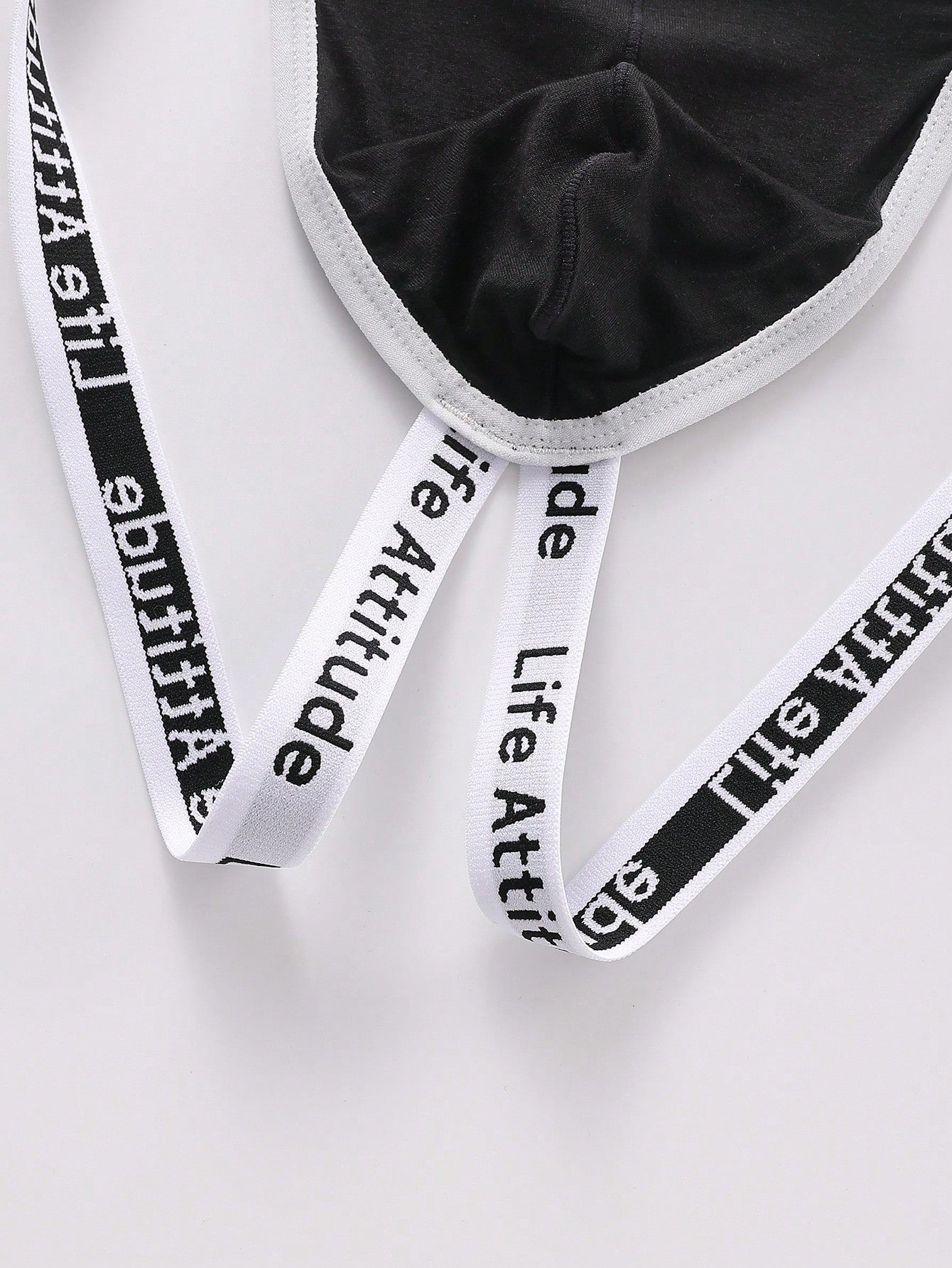 Men’s Casual Shorts With Letter Print And Cutout Design