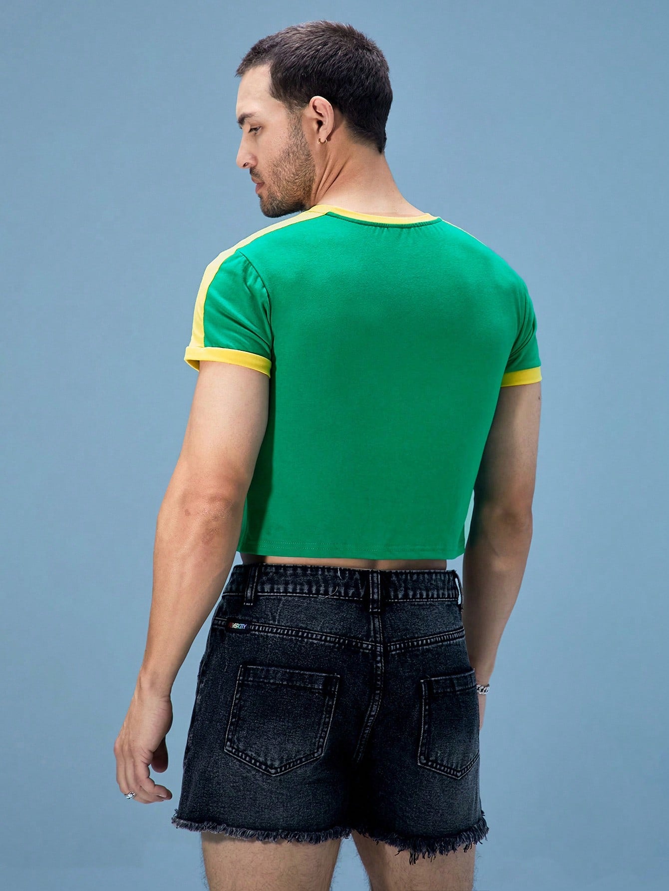 Men's Slogan Print Round Neck Short Sleeve Casual T-Shirt