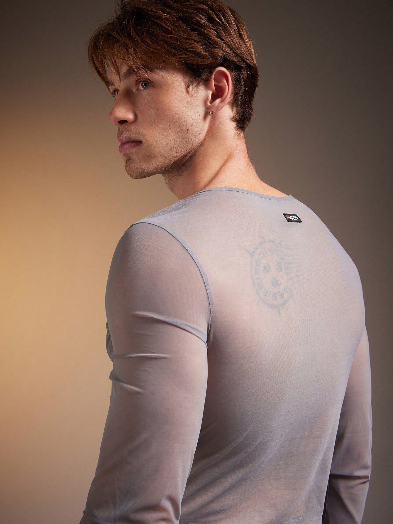 Men's Transparent Soft Long Sleeve T-Shirt