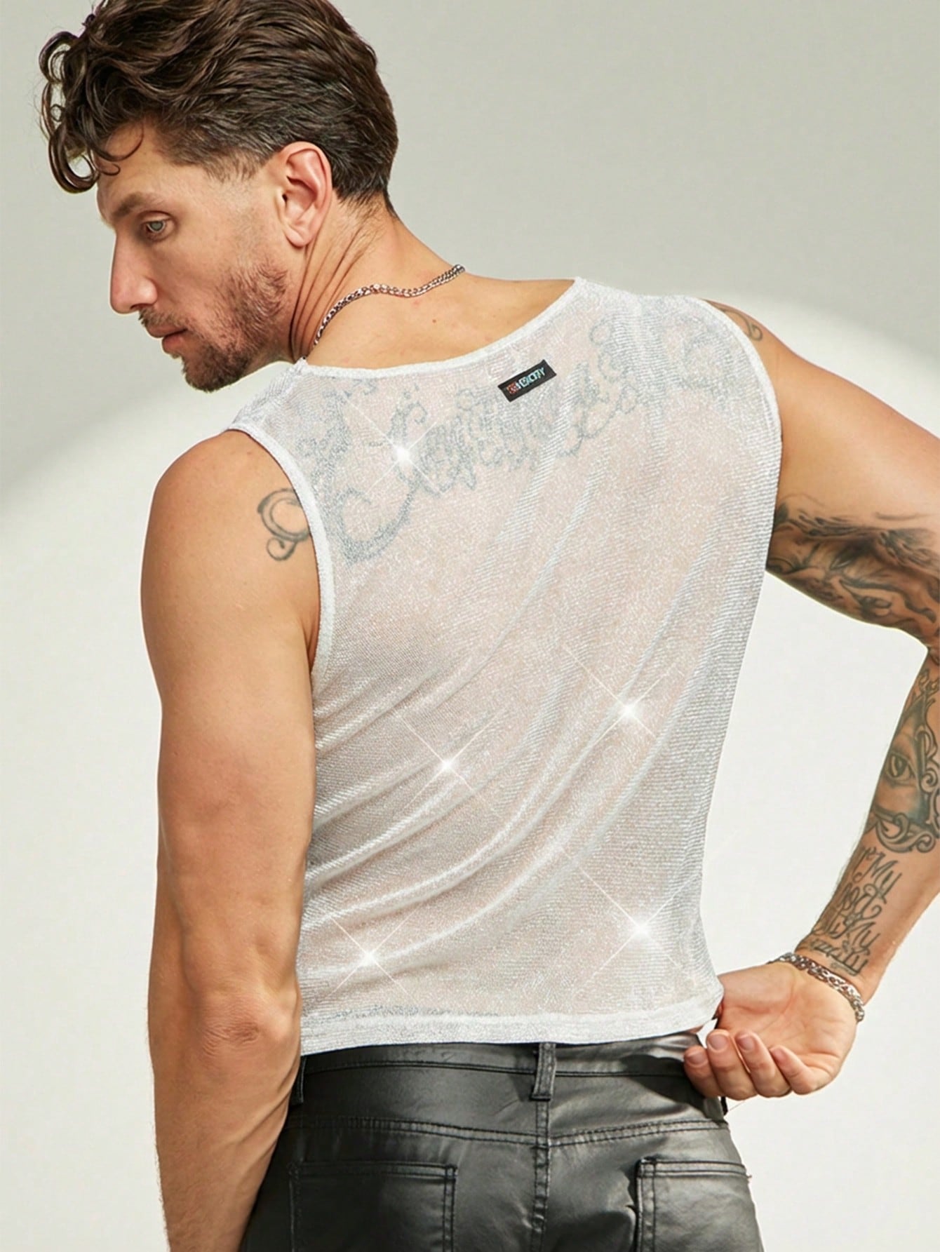 Men's Sheer Mesh Tank Top