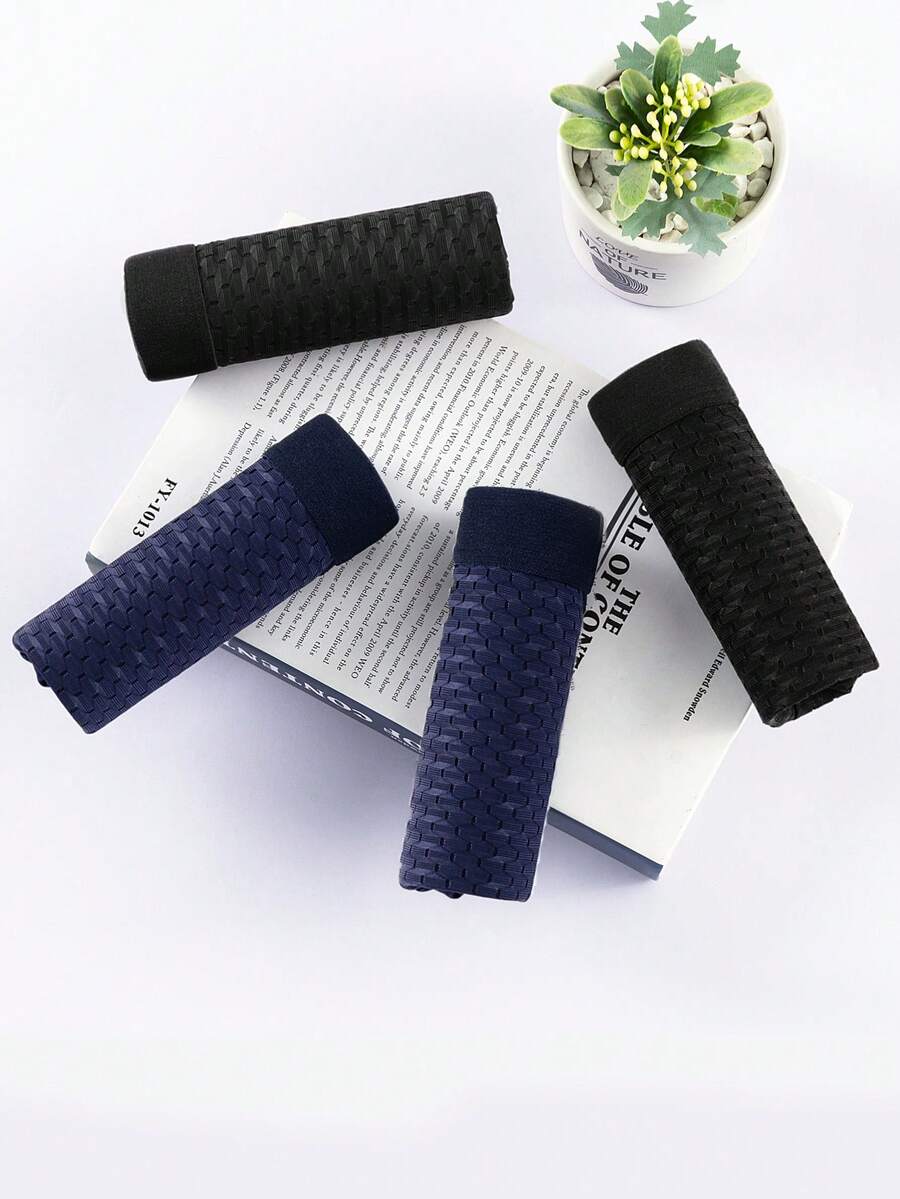 4-piece set of men's sporty mid rise briefs in multicolor stretch knitted fabric