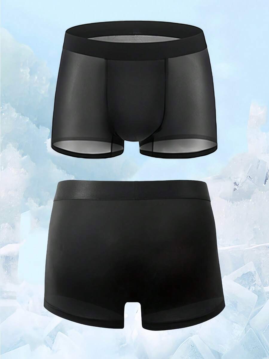A 4-pack set of men's sporty underwear trunks in multicolor featuring a plain pattern and mid-rise fit.