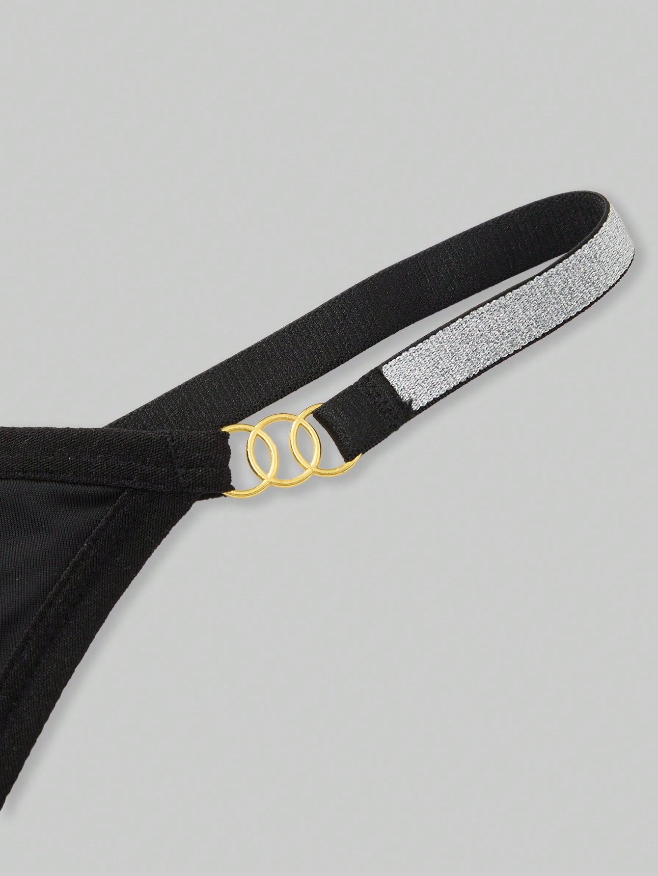 3-pack men's low rise thong underwear in assorted multicolor plain design, made from stretchy knitted polyamide and elastane fabric.