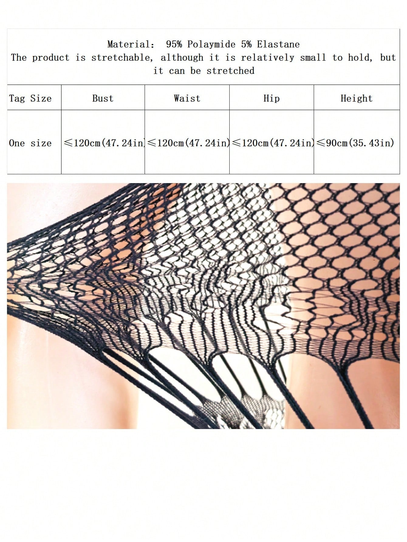Black sheer men's bodysuit with cut-out hollow-out design, round neck, short length, and high-stretch polyamide elastane fabric.