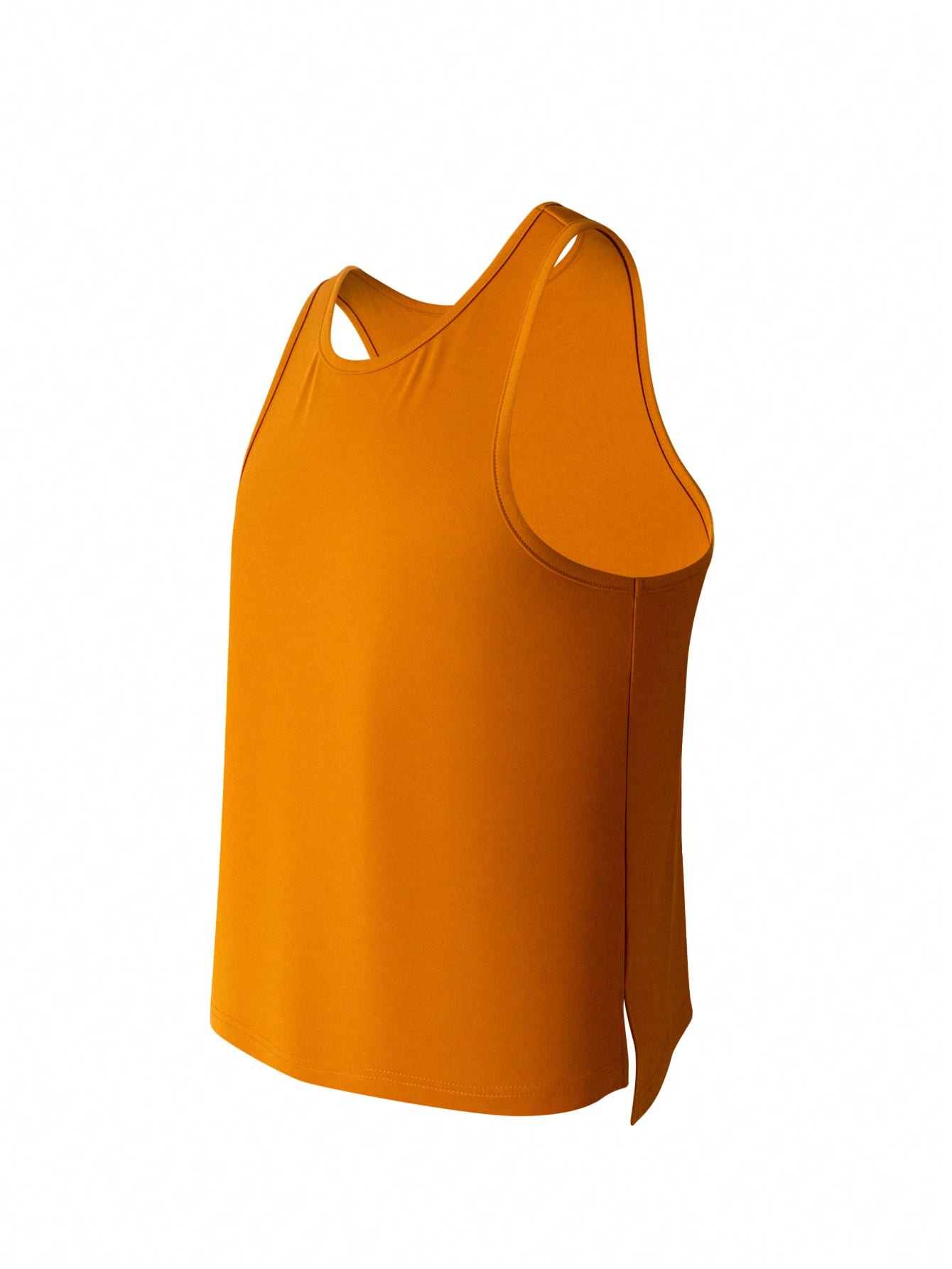Men's solid color crew neck undershirt tank tops in a 3-piece set, sleeveless slim fit design made from high-stretch knitted fabric for daily innerwear.
