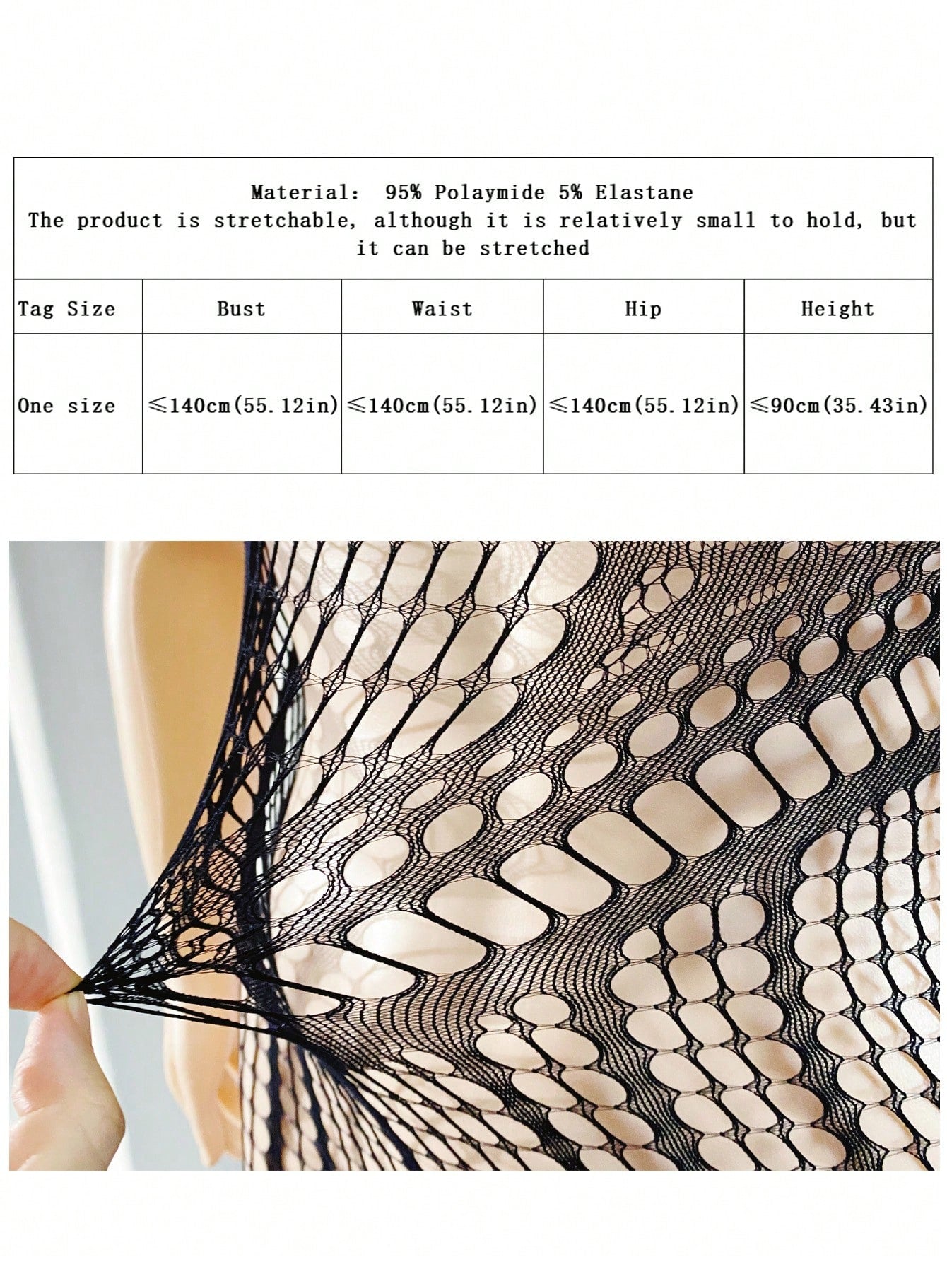 Black men's sheer bodysuit with cut-out design, plaid pattern, round neck, short length, and high-stretch polyamide elastane fabric.