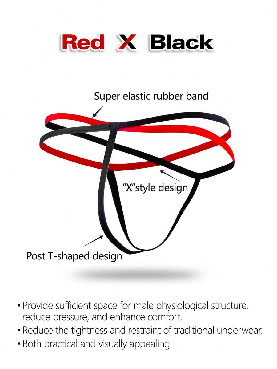 Men's low-rise thong underwear with multicolor colorblock design and contrast trim
