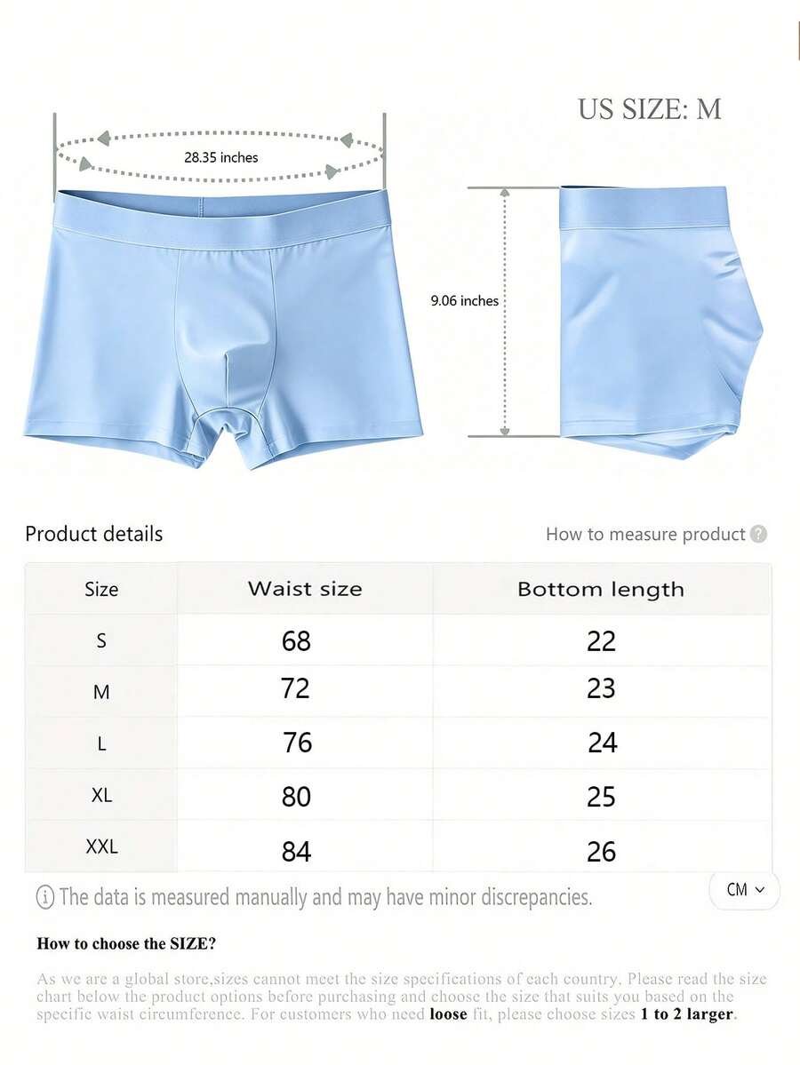 A 4-pack set of men's sporty underwear trunks in multicolor featuring a plain pattern and mid-rise fit.
