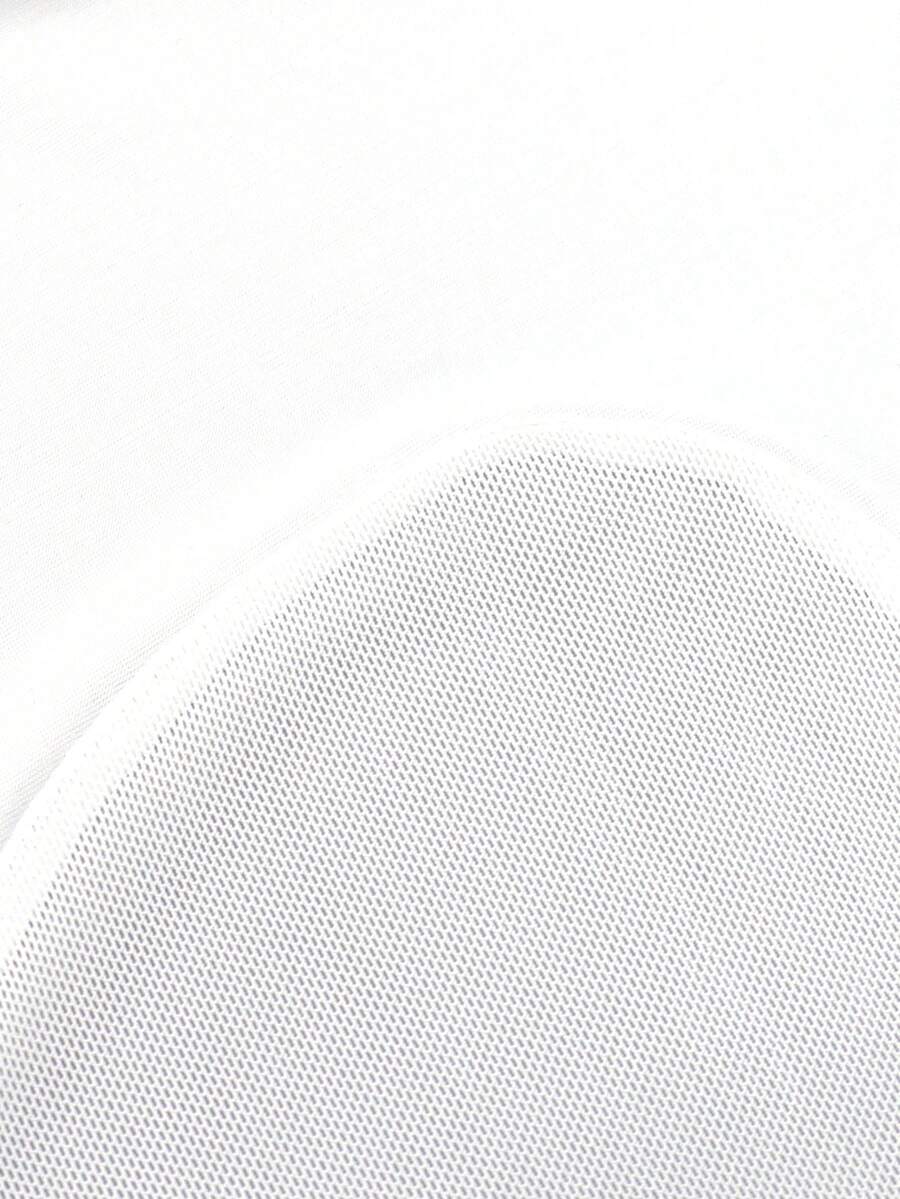 White men's low-rise mesh contrast boxer shorts featuring a plain patchwork design made of stretch fabric.