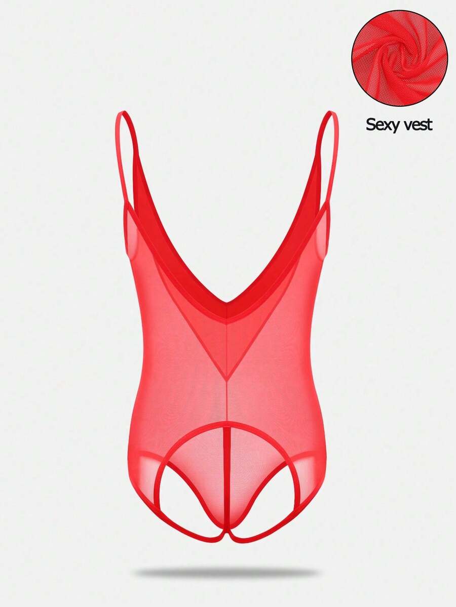 Multicolor men's low rise mesh thong underwear featuring hollow out details and colorblock design