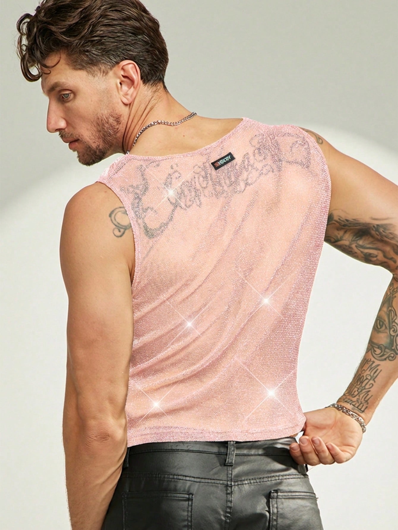 Men's Sheer Mesh Tank Top