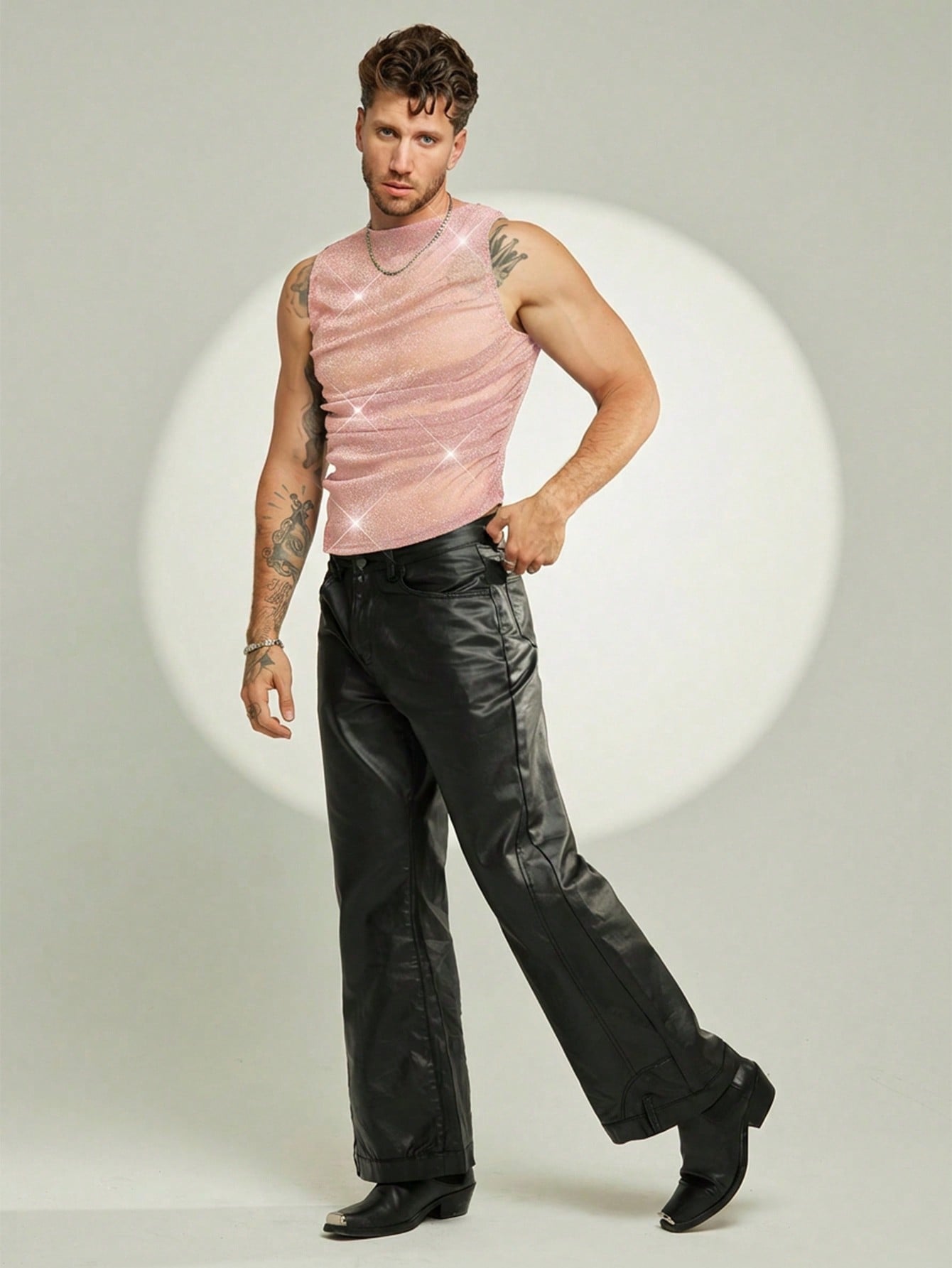 Men's Sheer Mesh Tank Top