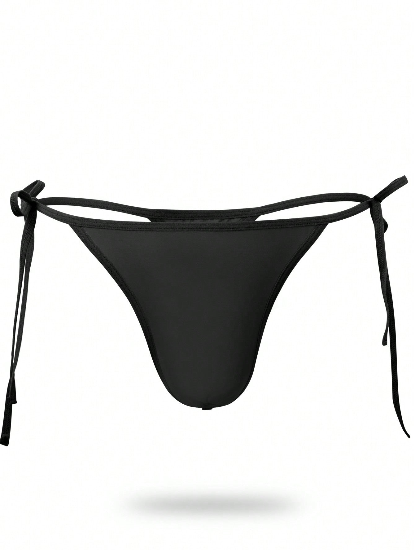 Men’s Casual Shorts In Black With Knot Detail