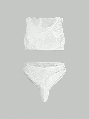 Men's Casual Shorts And Vest Set With Soft Breathable Fabric