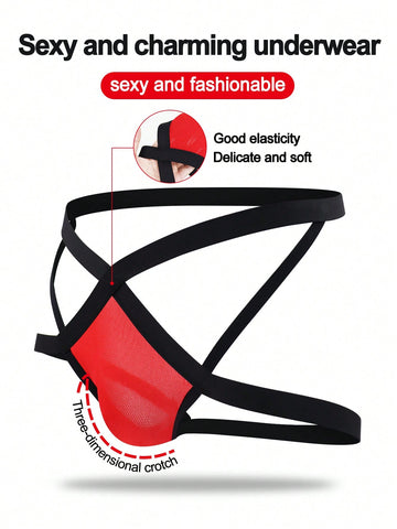 Men's Red Casual Shorts With Lightweight Breathable Stretch Fabric