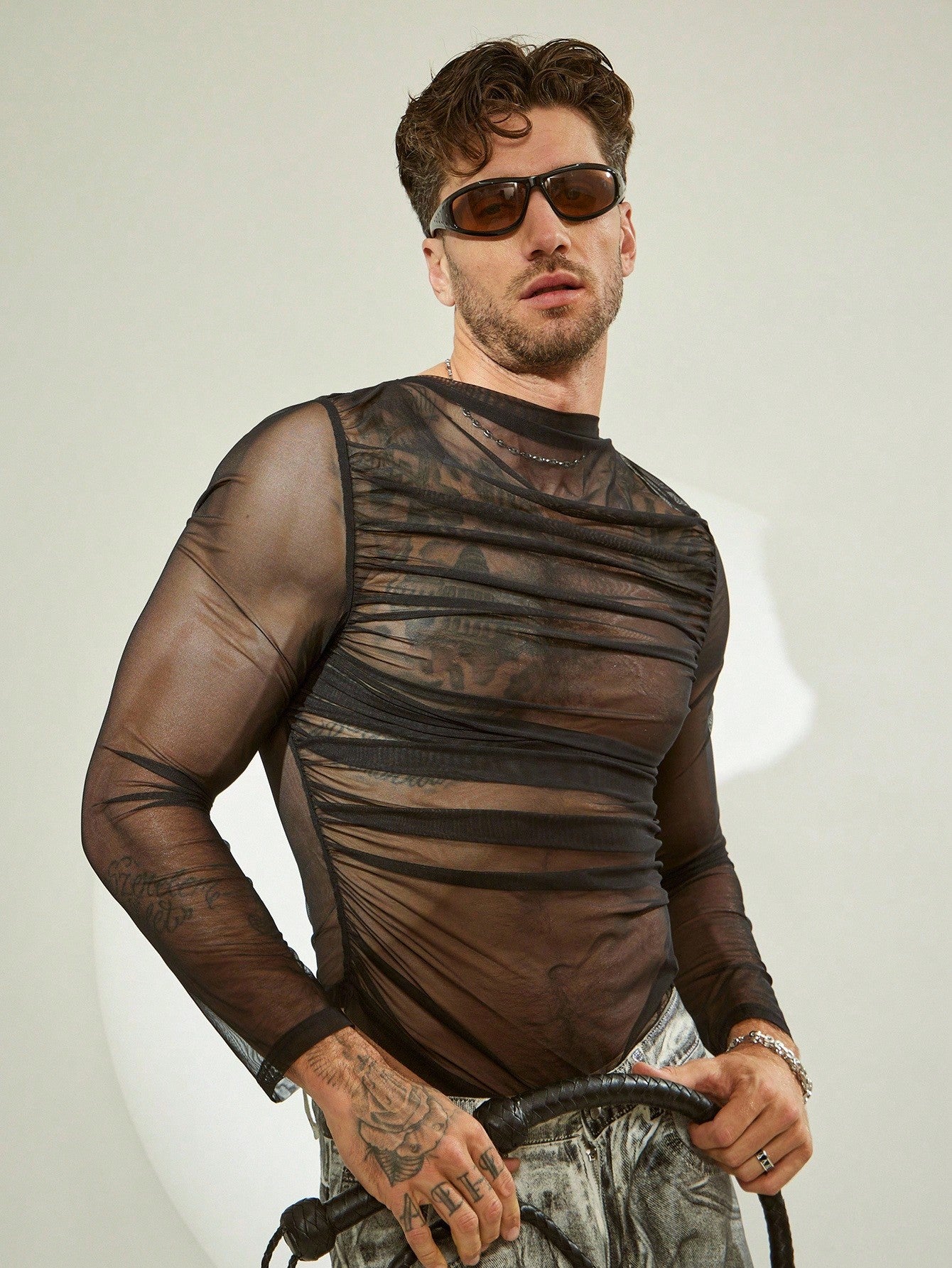 Men's Transparent Soft Long Sleeve T-Shirt