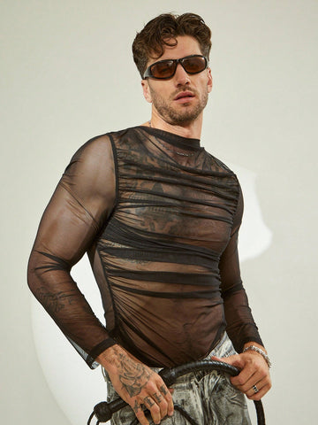 Men's Transparent Soft Long Sleeve T-Shirt
