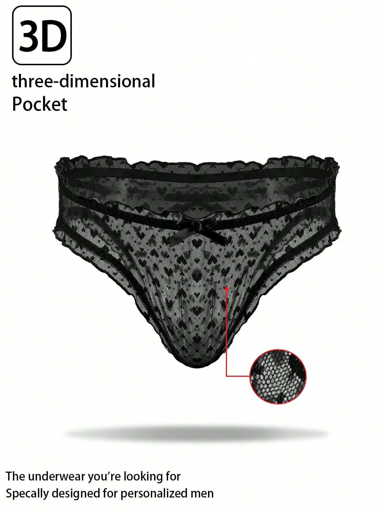 Men's Heart Pattern Casual Shorts In Lightweight Breathable Stretch Fabric