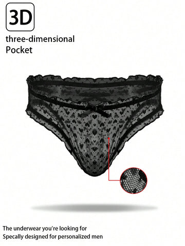 Men's Heart Pattern Casual Shorts In Lightweight Breathable Stretch Fabric