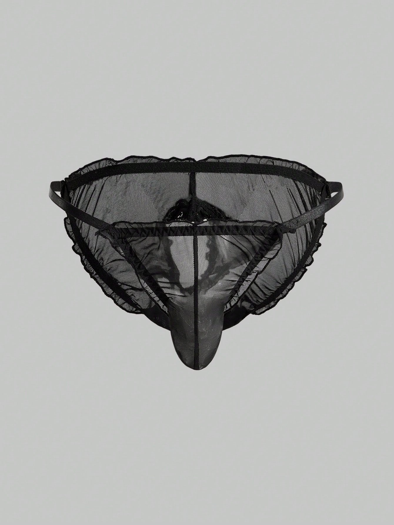 Men’s Lightweight Mesh Shorts With Cutout Detail Mid Waist