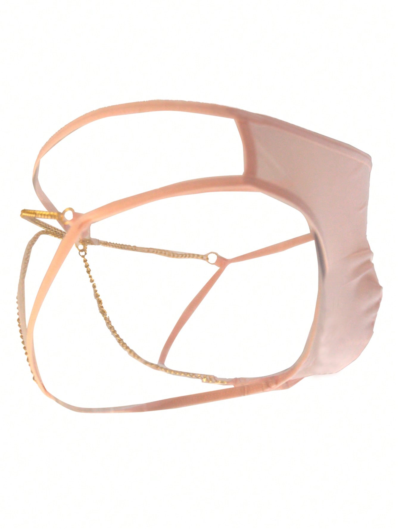 Men’s Casual Shorts With Chain Accent And Minimal Design