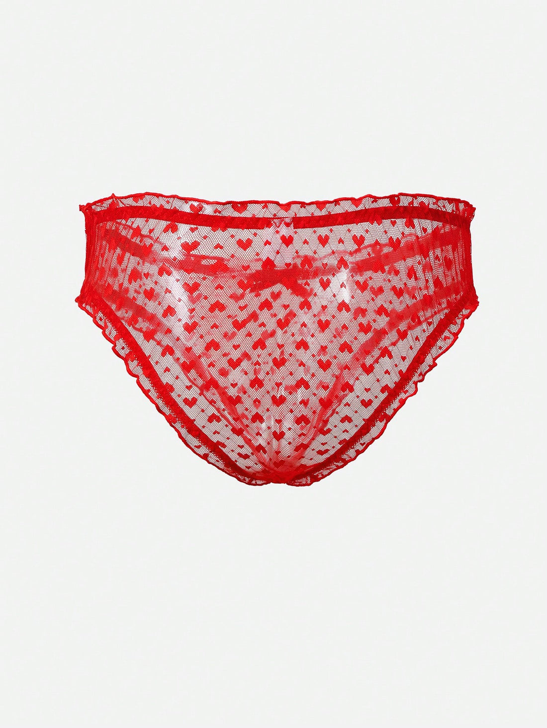 Men's Heart Pattern Casual Shorts With Soft Breathable Stretch Fabric