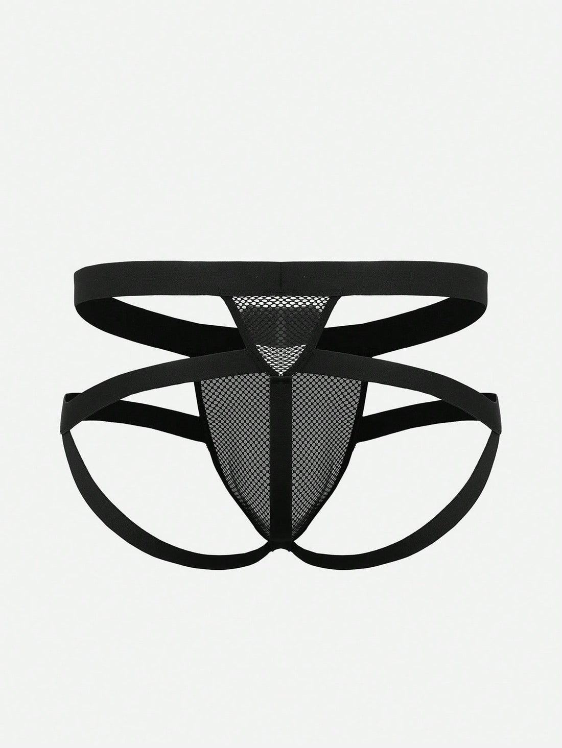 Men’s Lightweight Shorts With Hollow Pattern, Elastic Waist