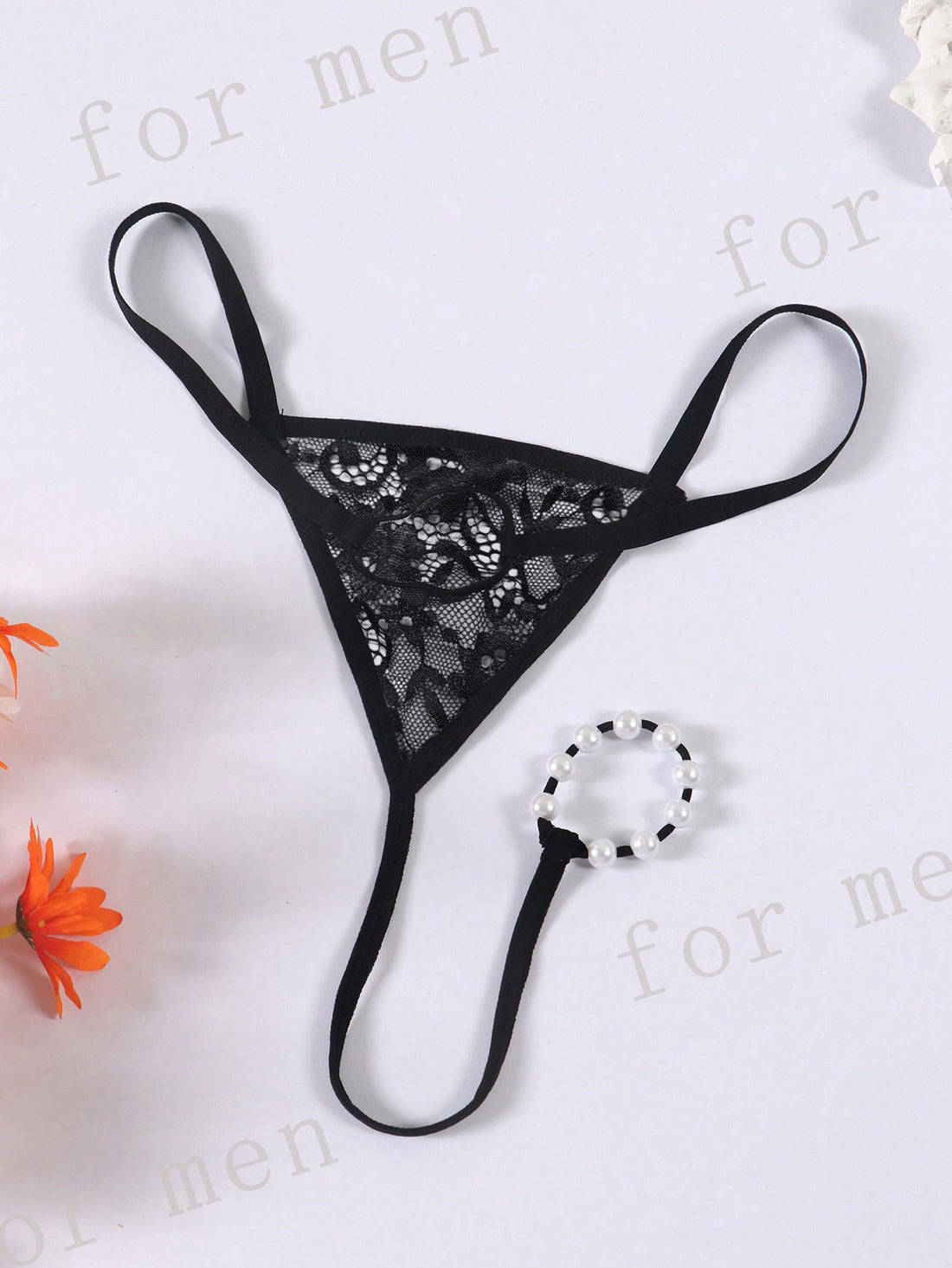 Men’s Lightweight Shorts With Pearl Accent Minimal Design