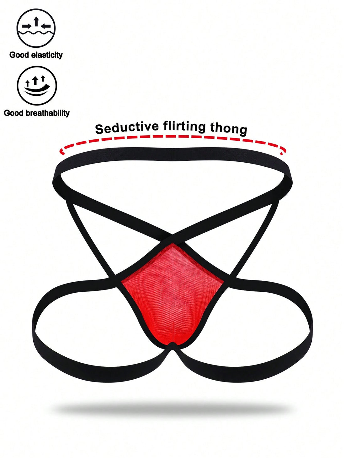 Men's Red Casual Shorts With Lightweight Breathable Stretch Fabric