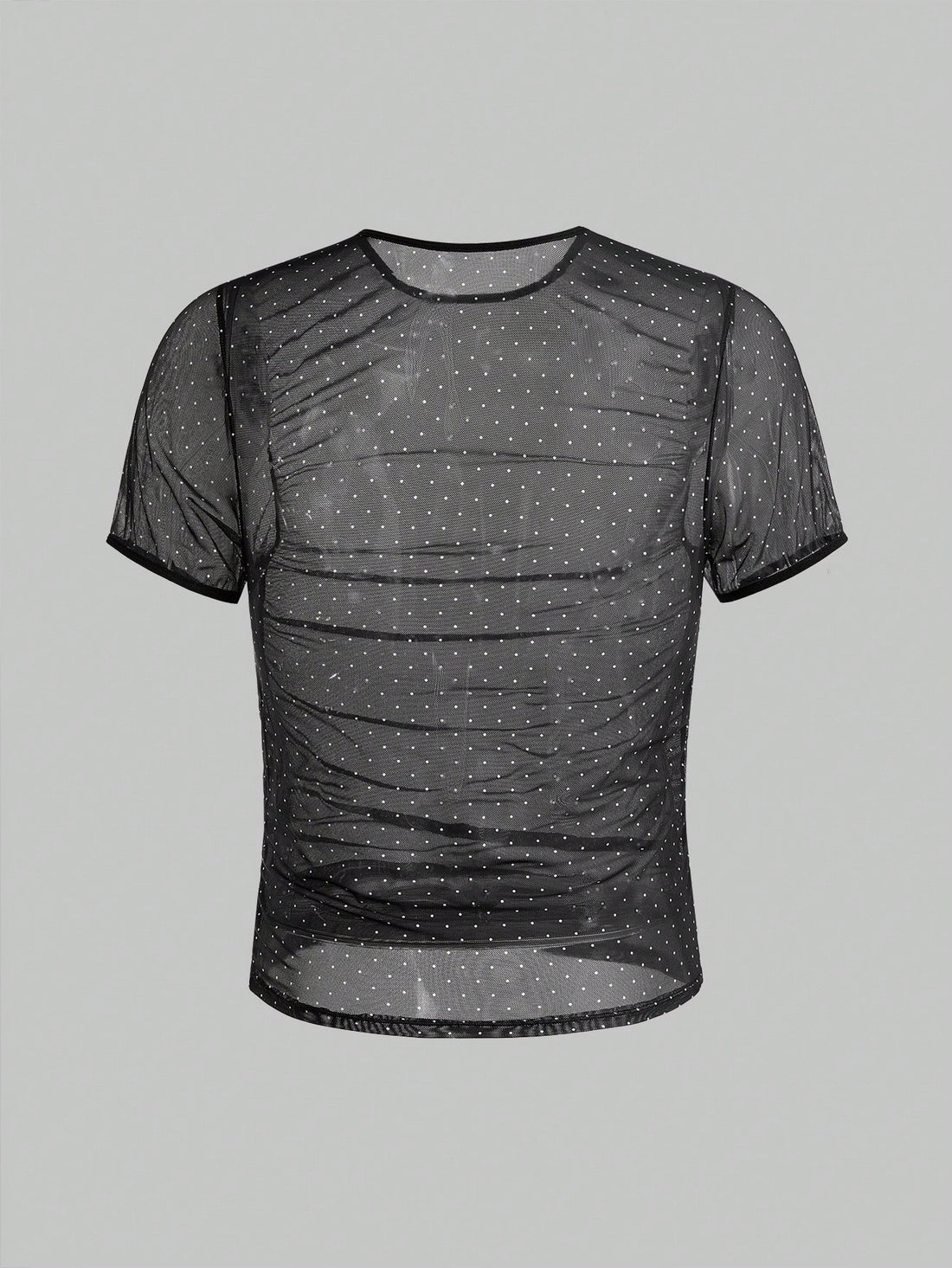 Men's Glitter Style Casual T Shirt With Soft Breathable Fabric