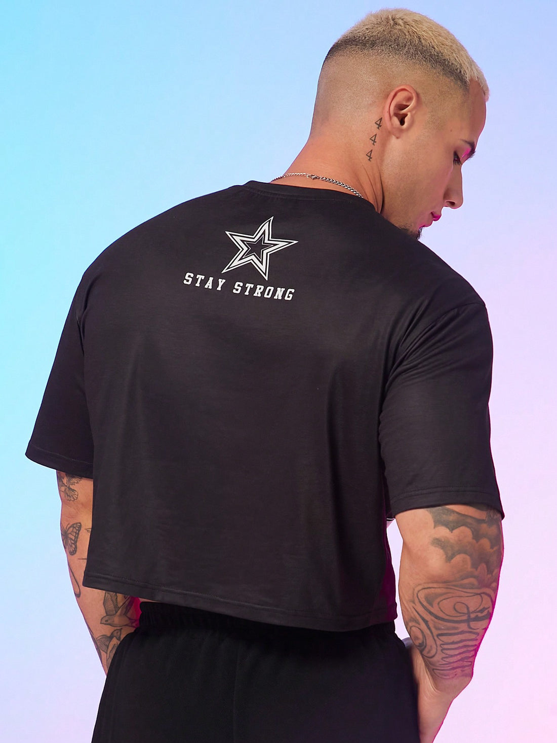 Men's Crew Neck Numeric Print Casual T-Shirt