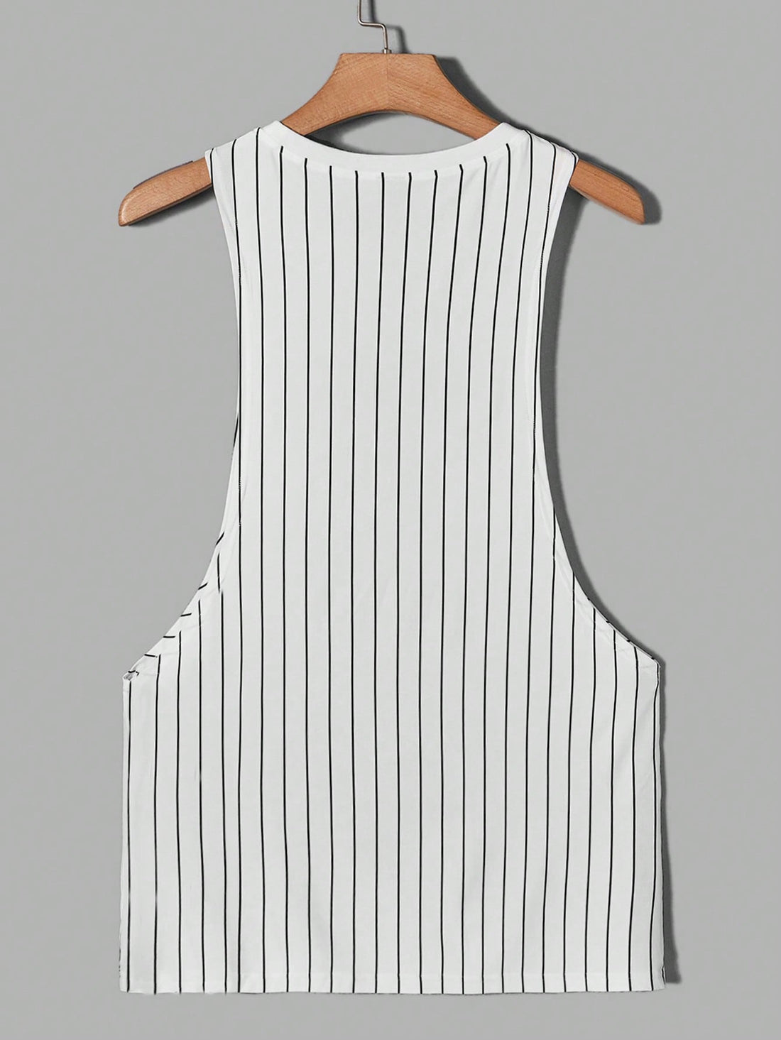 Men Striped & Letter Graphic Sleeveless Tank Top