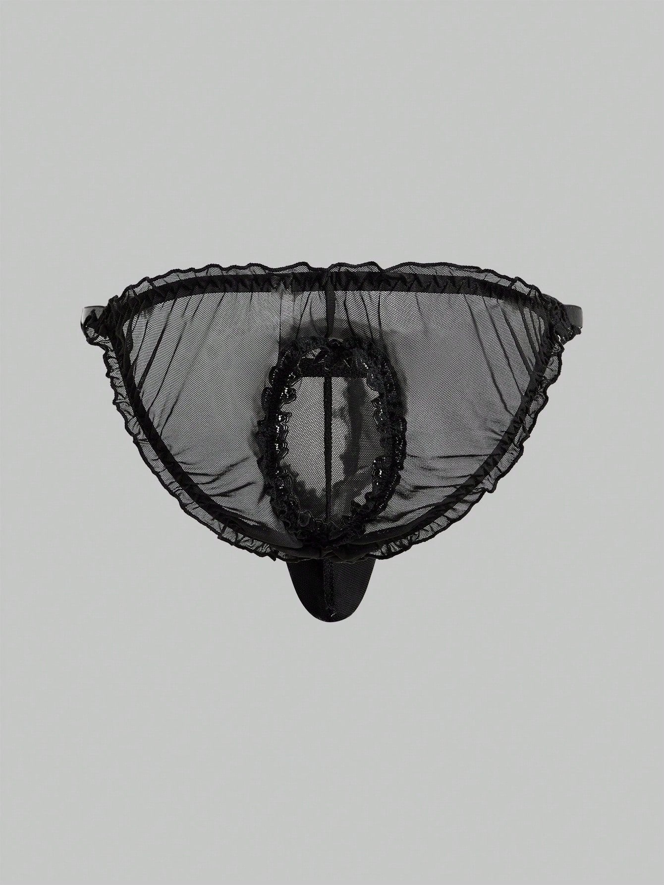 Men’s Lightweight Mesh Shorts With Cutout Detail Mid Waist