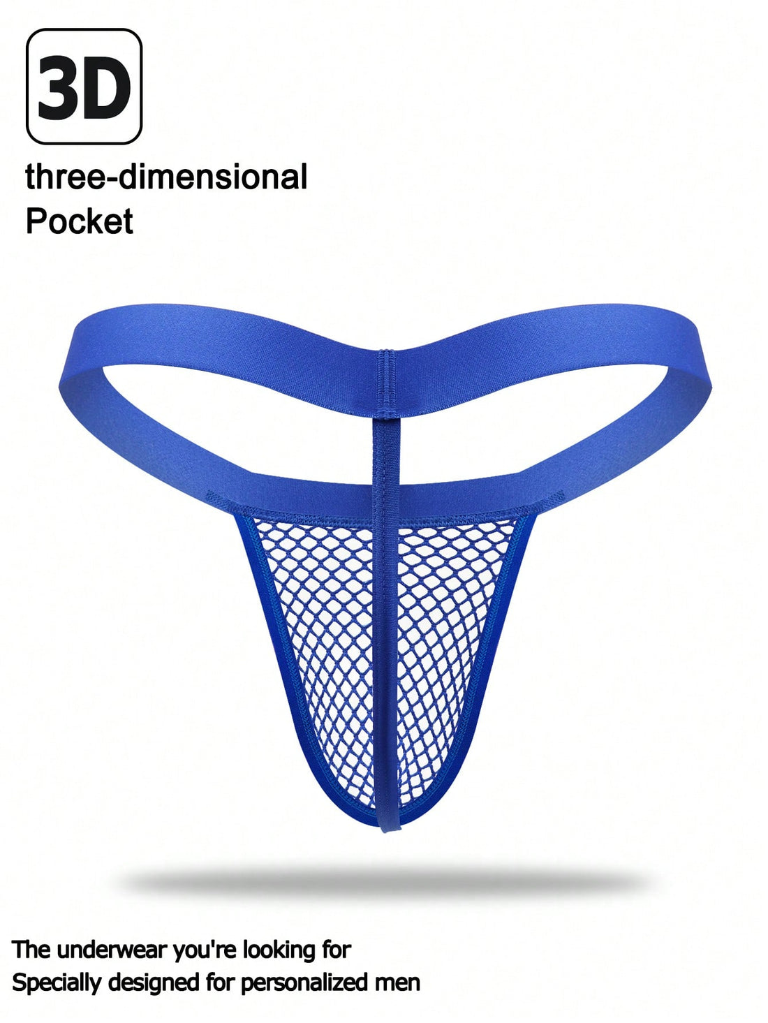 Men’s Breathable Mesh Shorts In Blue With Cutout Detail