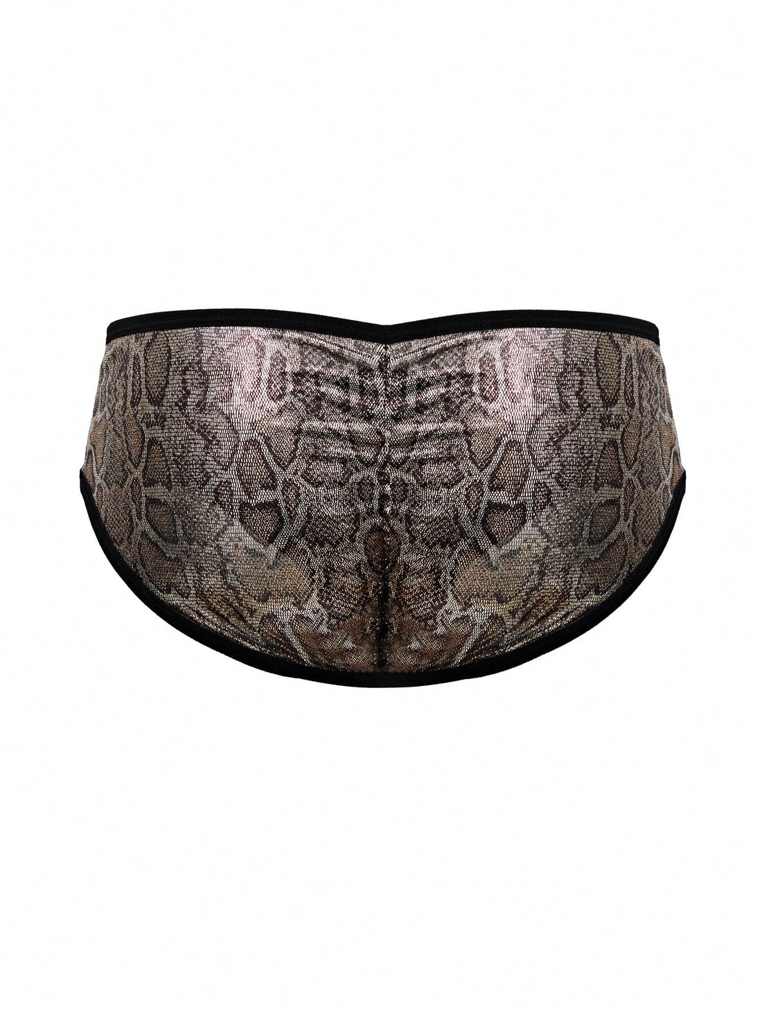 Men's Snake Print Casual Shorts With Soft Stretch Fabric