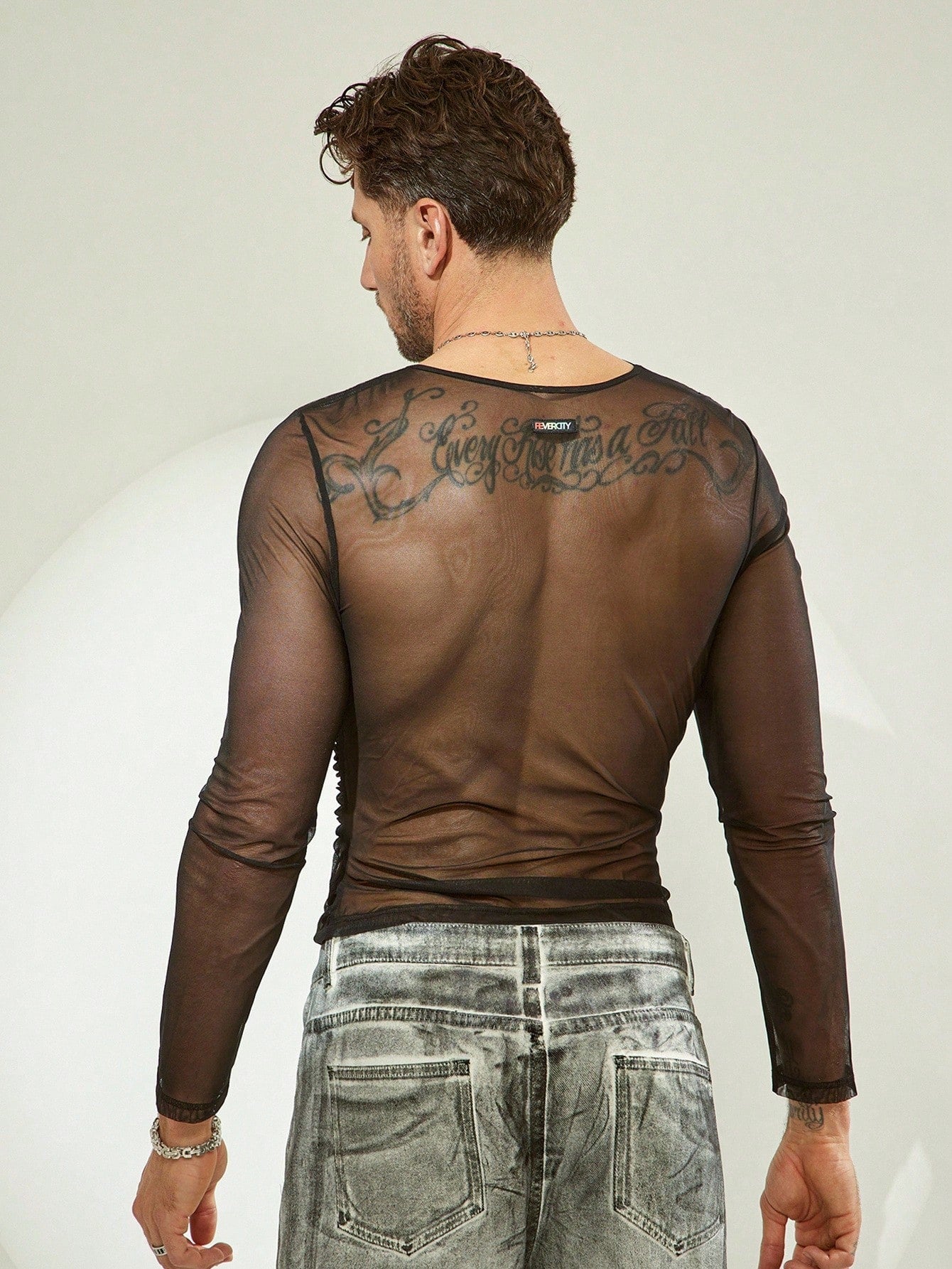 Men's Transparent Soft Long Sleeve T-Shirt