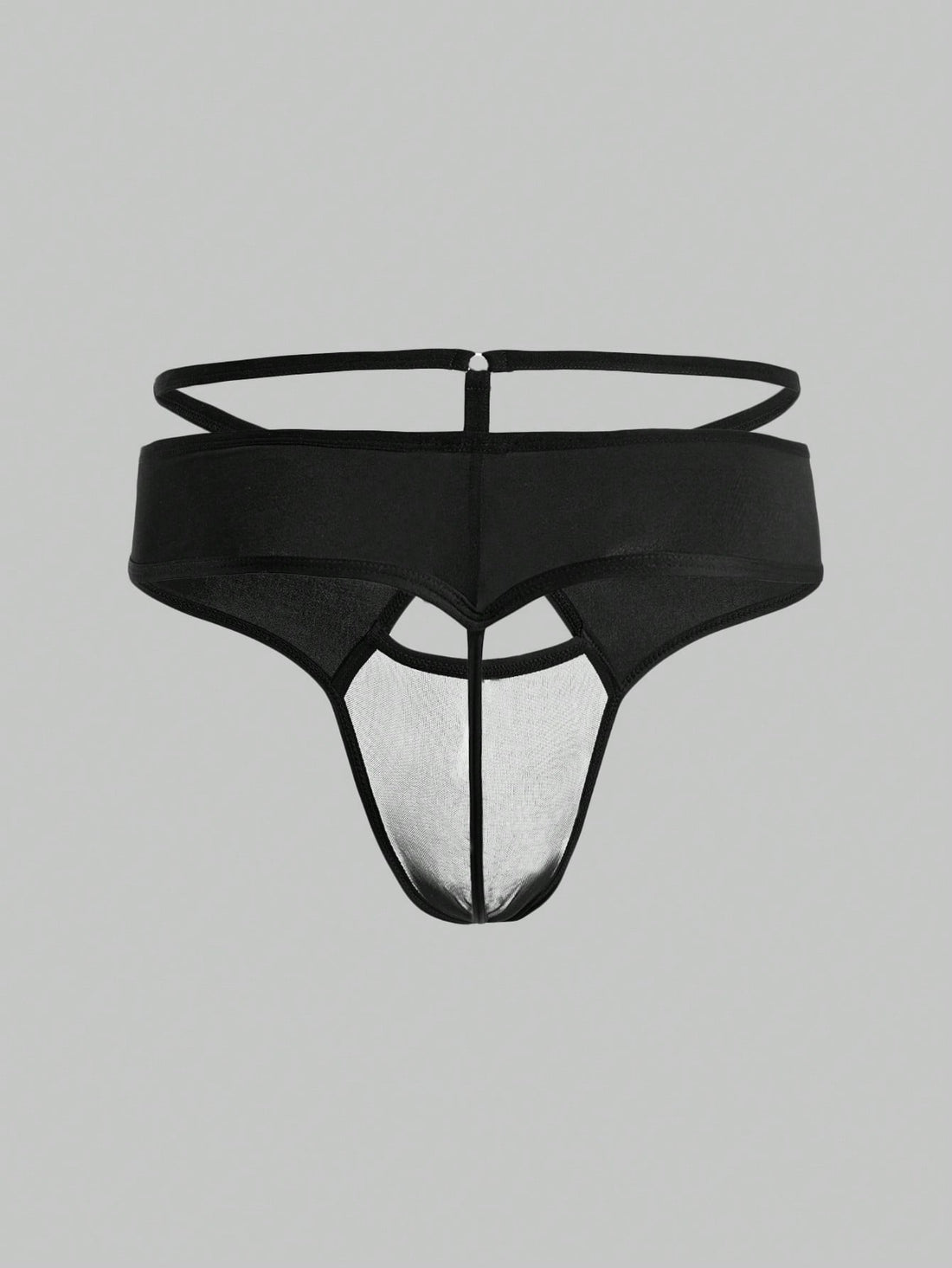 Men’s Lightweight Mesh Shorts With Patchwork Cutout Detail