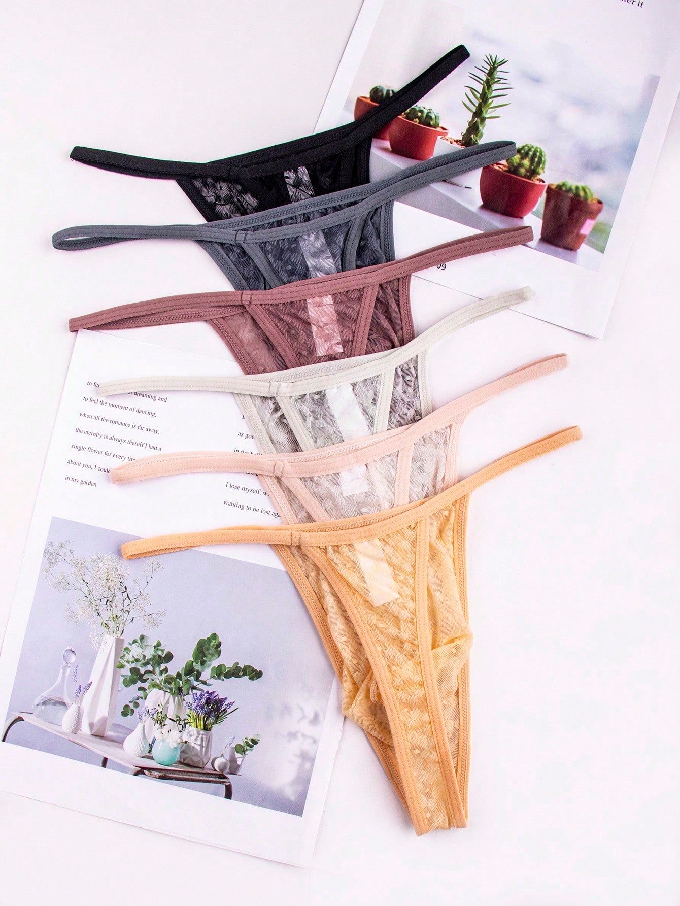 6 Pieces Men's Pattern Print Casual Shorts With Breathable Soft Stretch Fabric