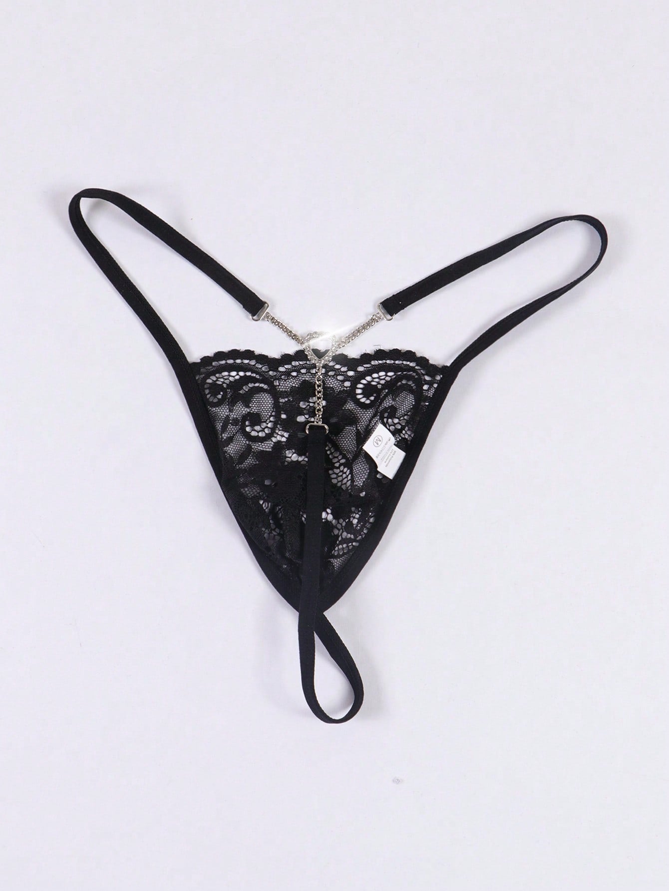 Men’s Lightweight Shorts In Black With Chain Accent Detail