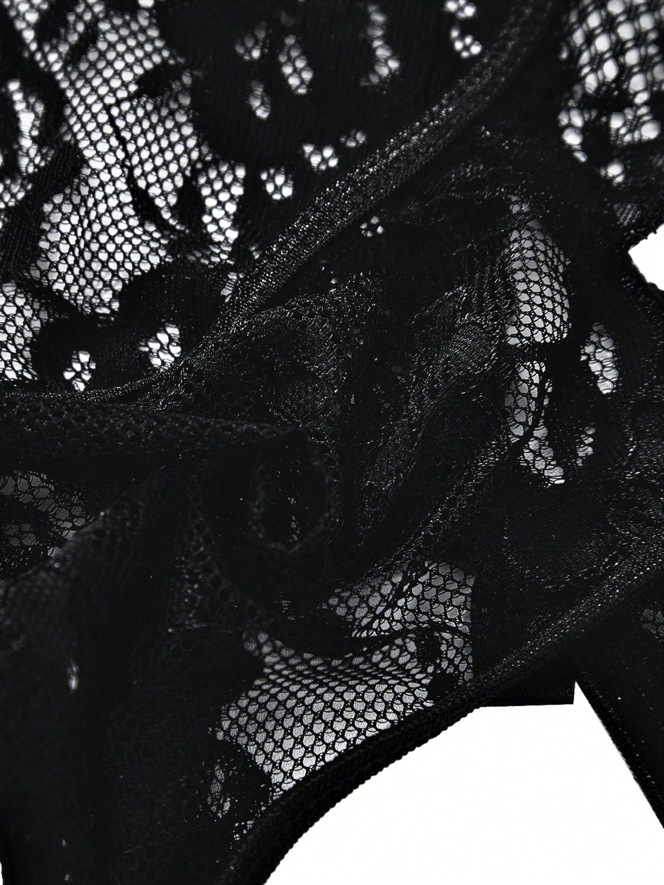 Men’s Low Rise Shorts With Lace Trim And Cutout Design