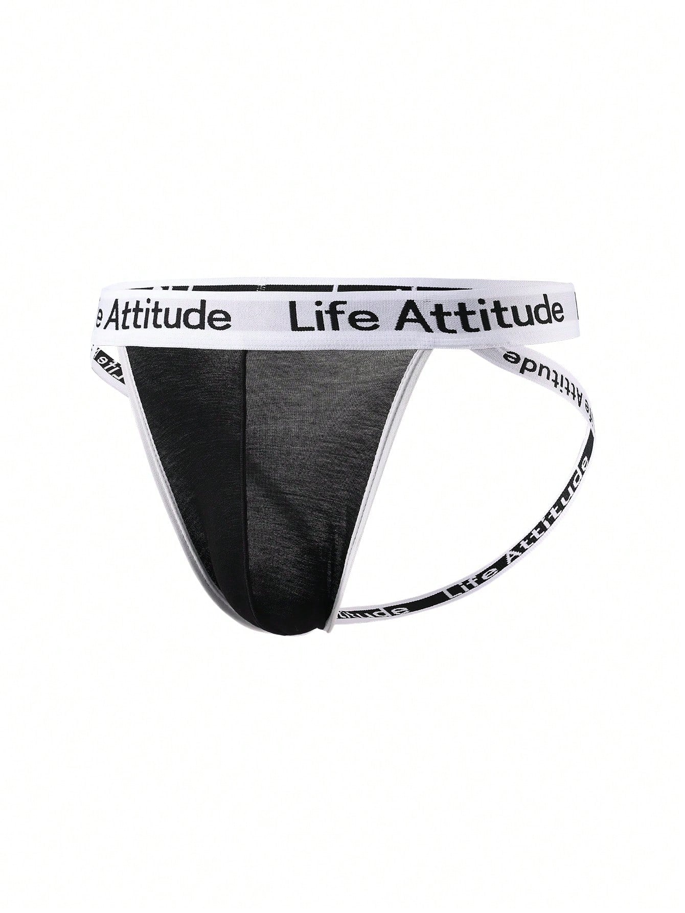 Men’s Casual Shorts With Letter Print And Cutout Design