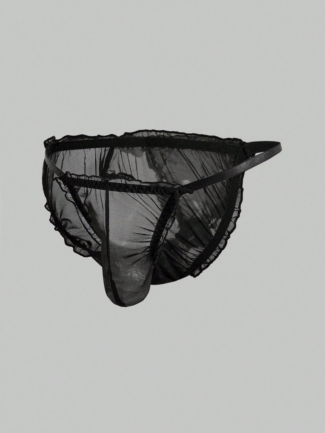 Men’s Lightweight Mesh Shorts With Cutout Detail Mid Waist