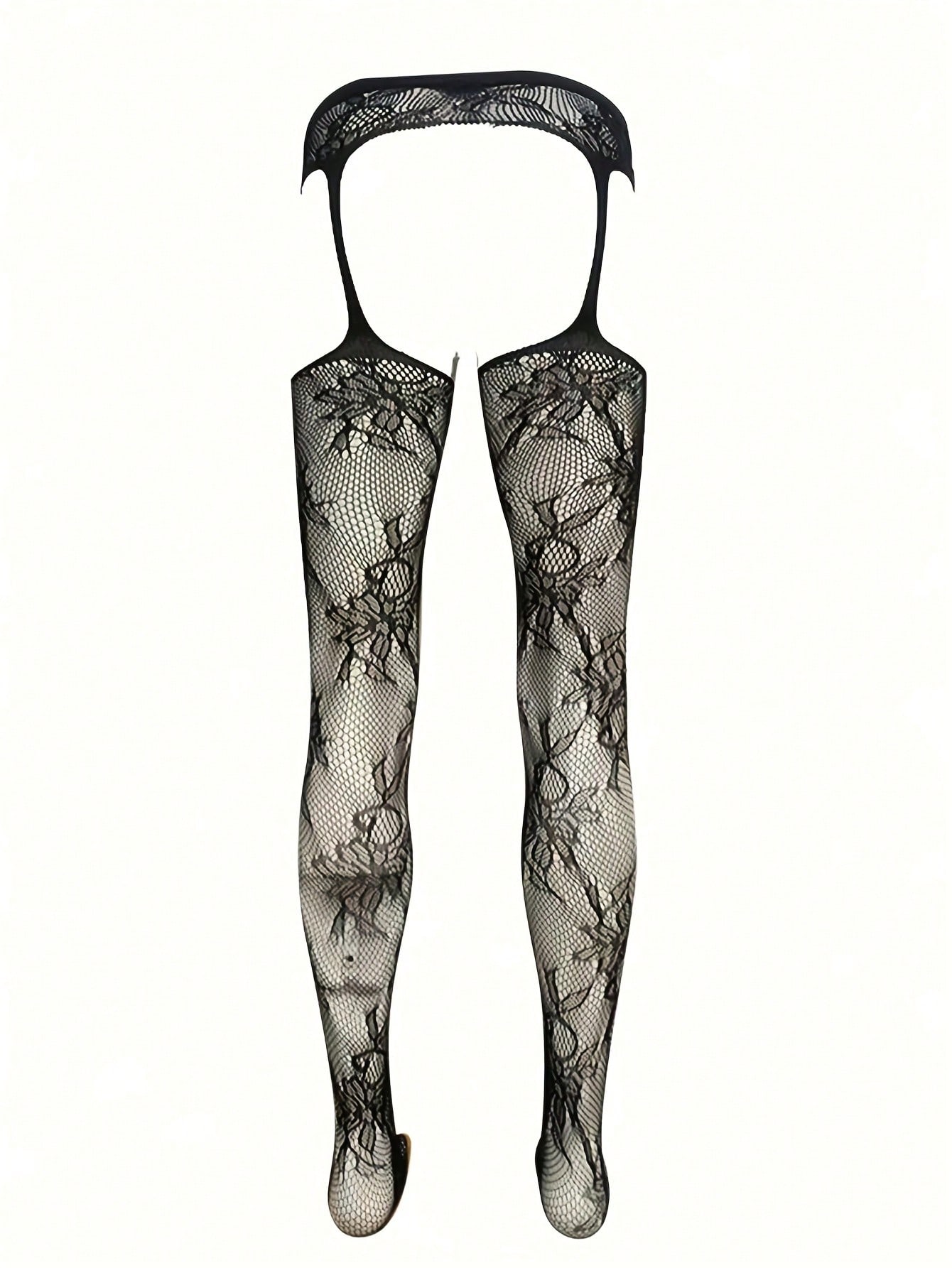 Men’s Fishnet Tights Hollow Pattern Stretch Daily Wear