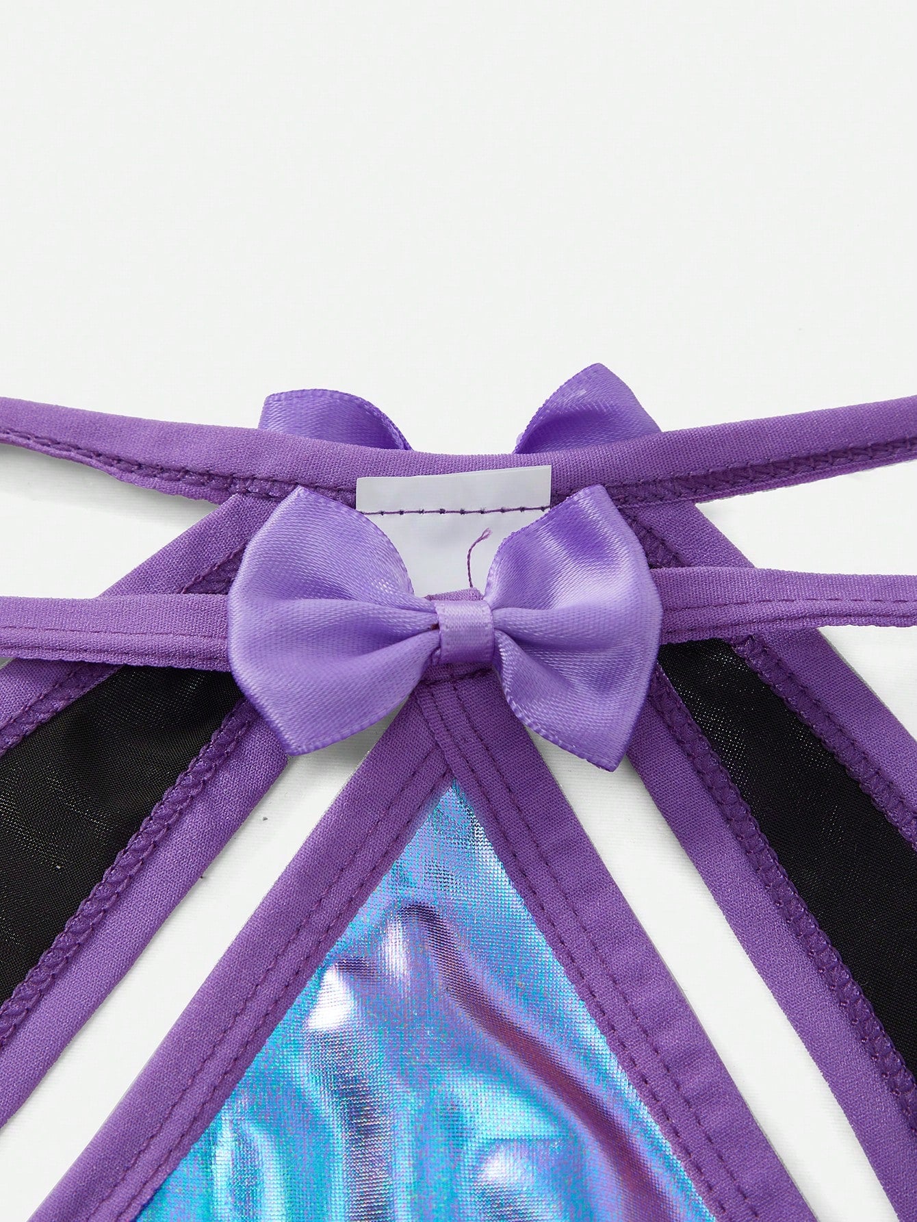 Men’s Lightweight Shorts With Bow Detail, Solid Color