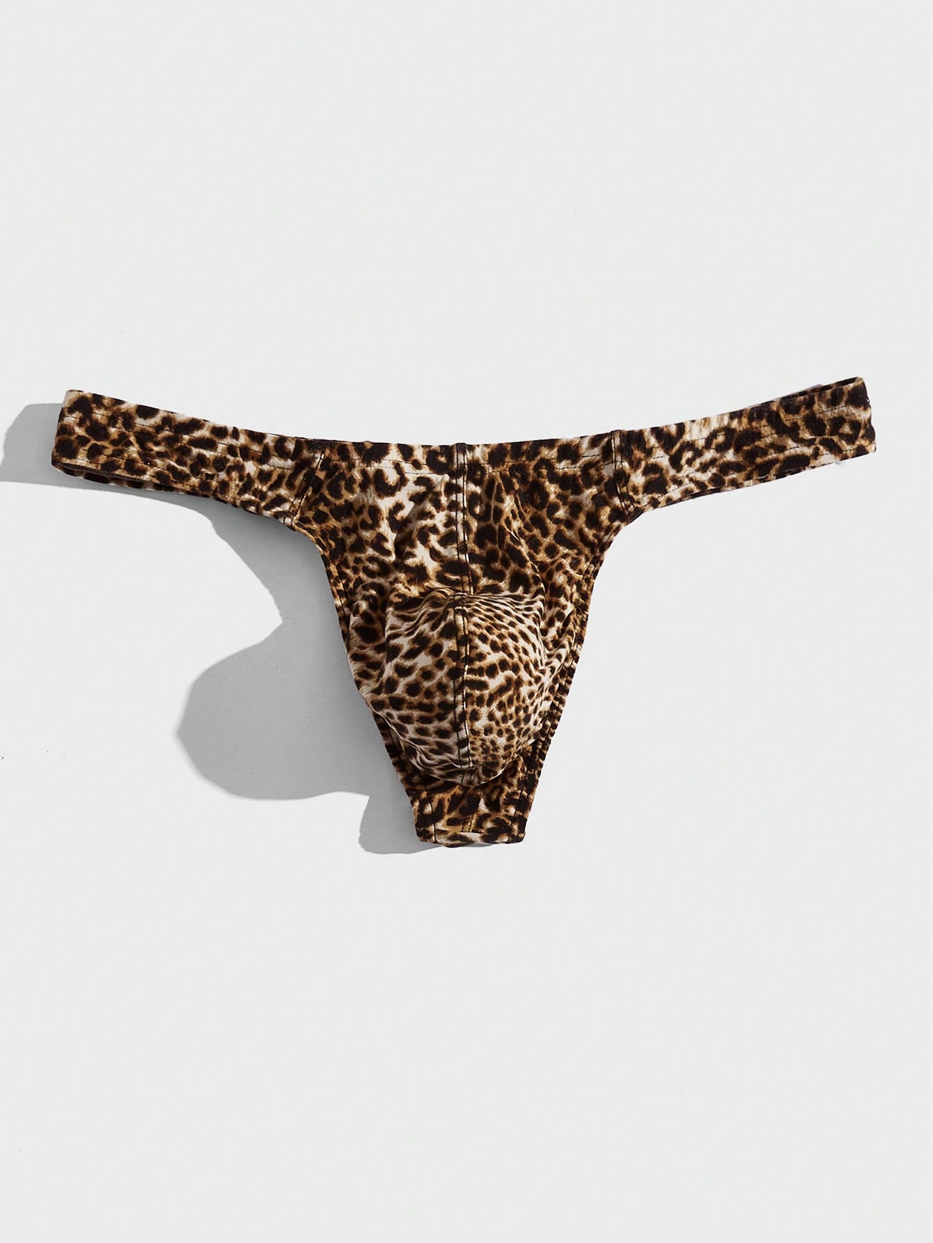 Men's Leopard Print Casual Shorts With Soft Breathable Stretch Fabric