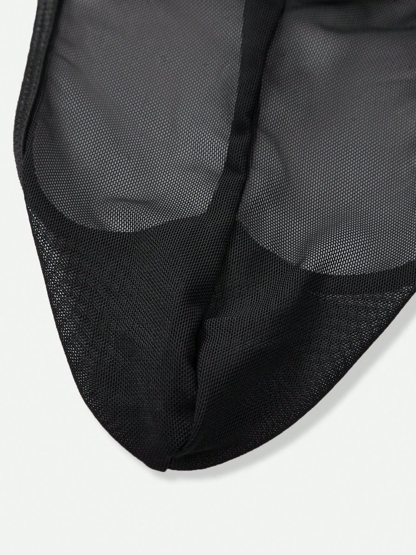 Men’s Low Rise Black Shorts With Lace Waist Detail