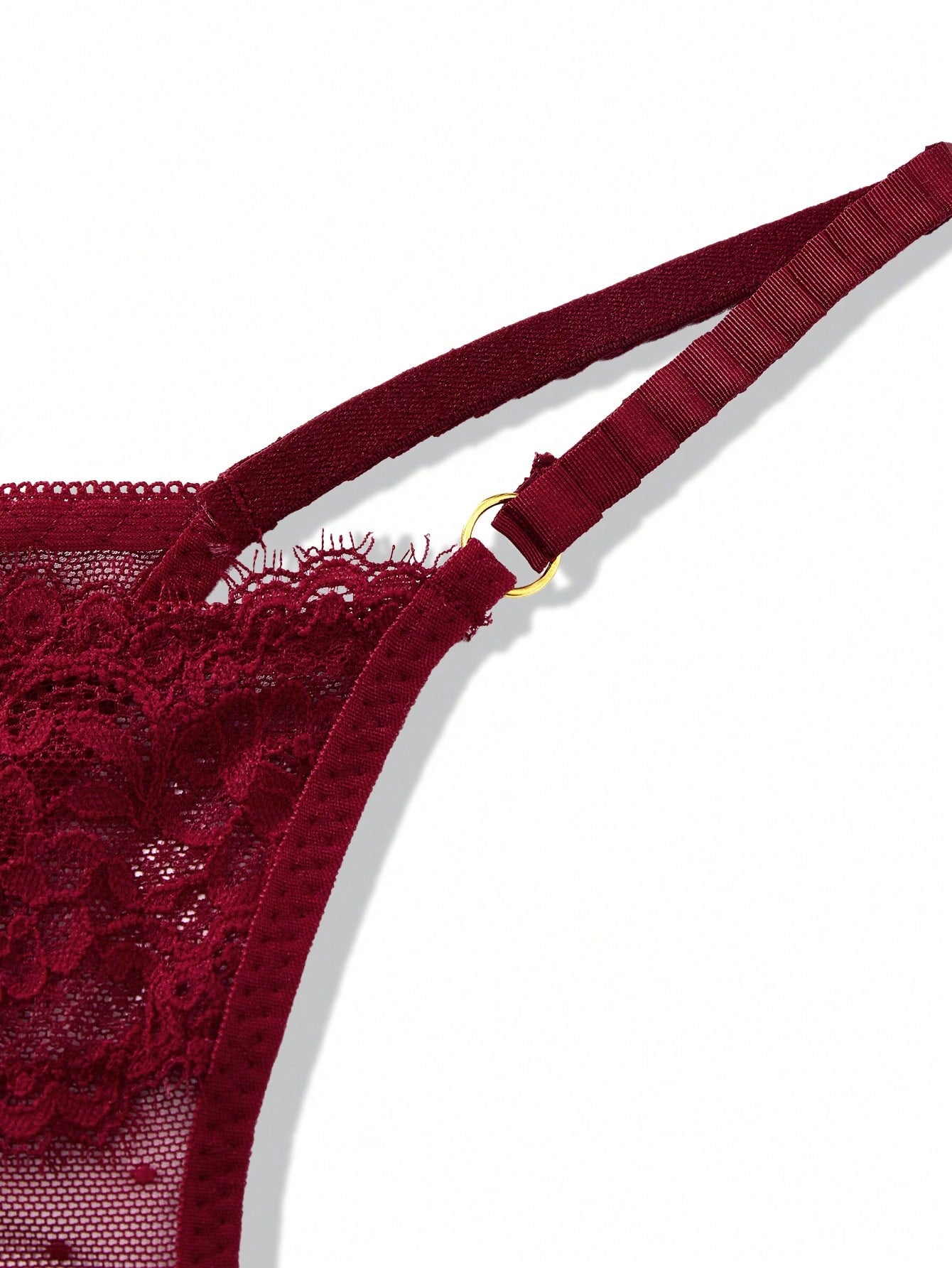 Men’s Lightweight Shorts In Wine Red With Fabric Detail