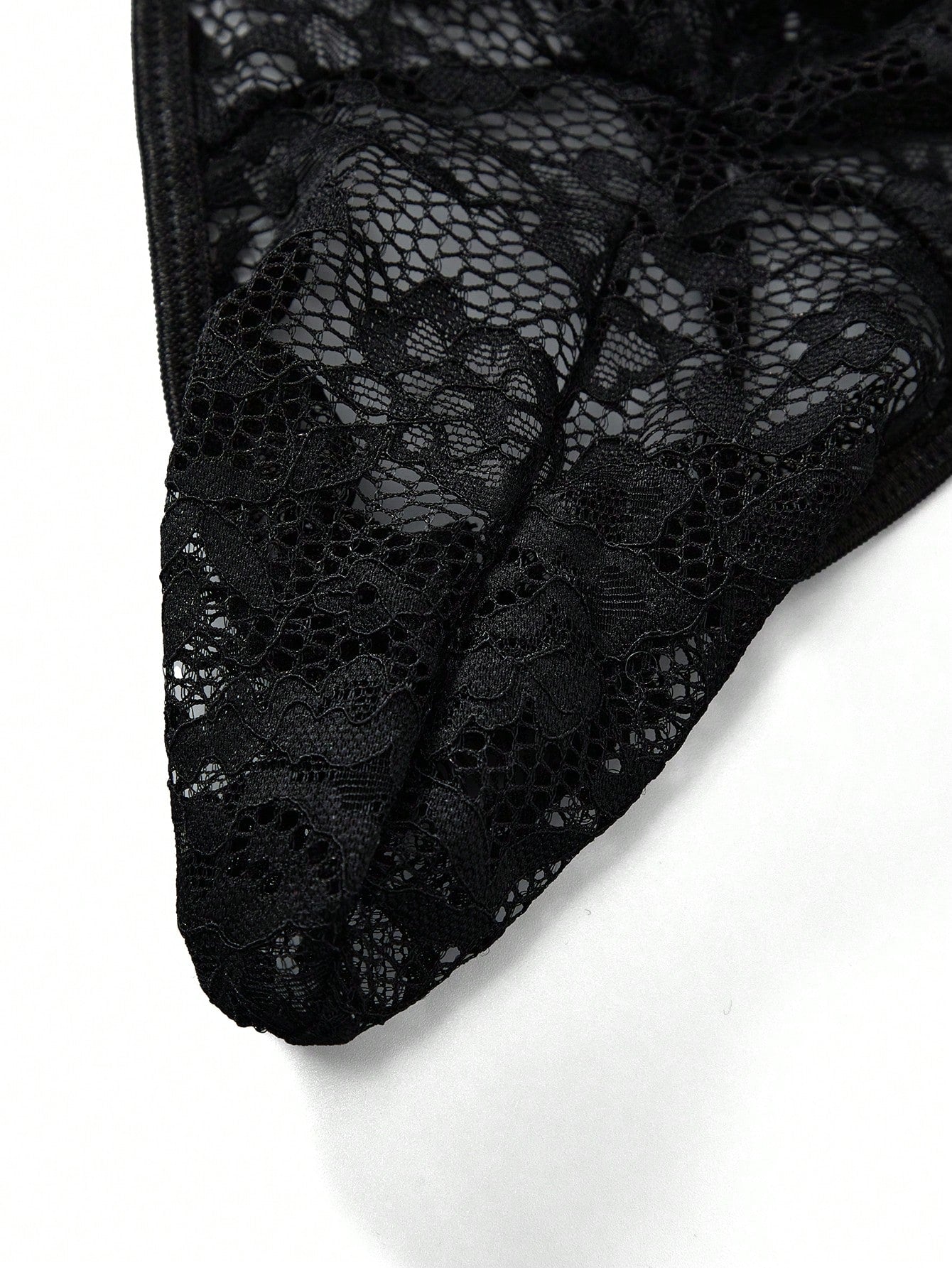 Men’s Lightweight Shorts With Lace Texture, Solid Color