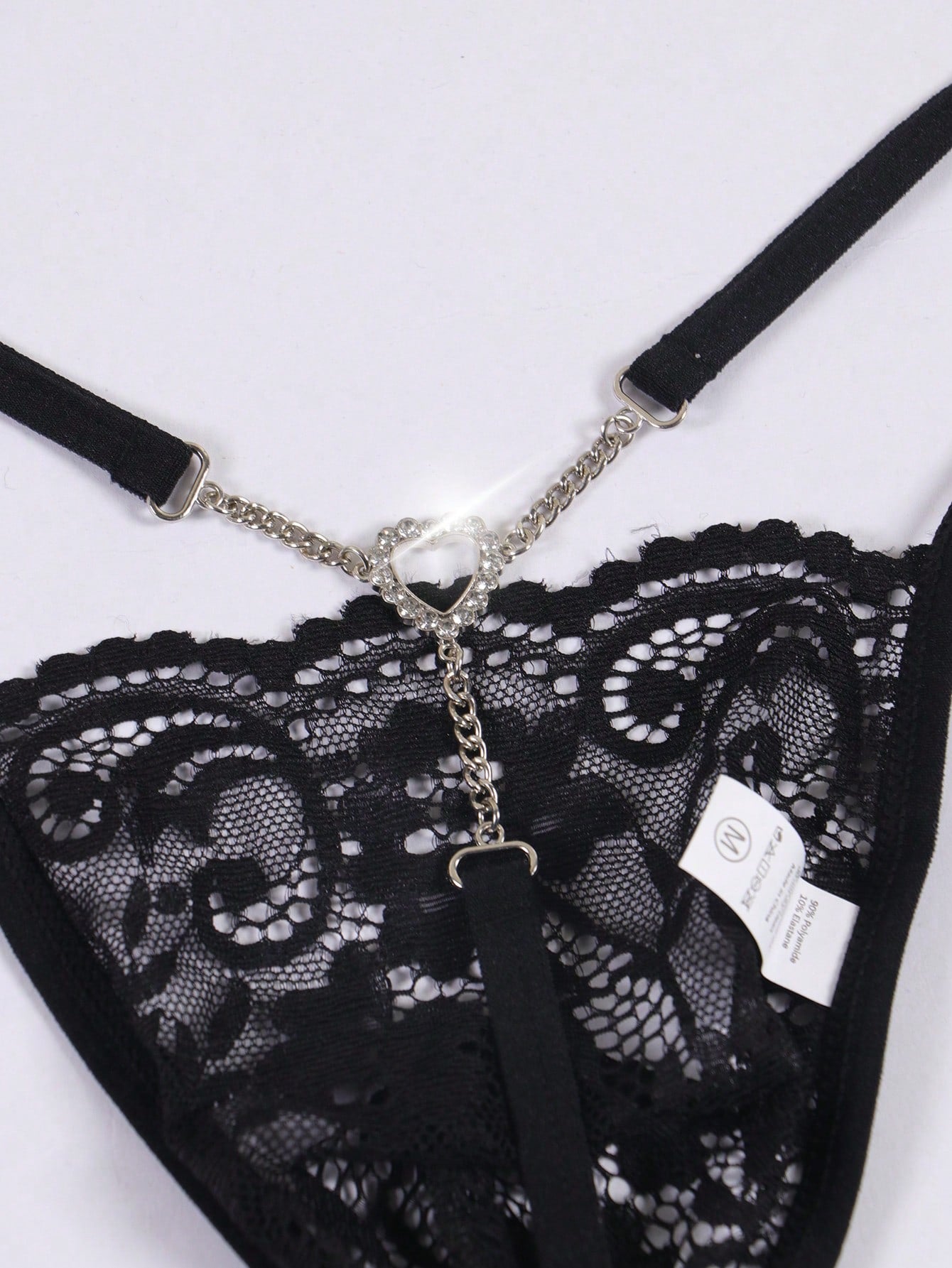 Men’s Lightweight Shorts In Black With Chain Accent Detail