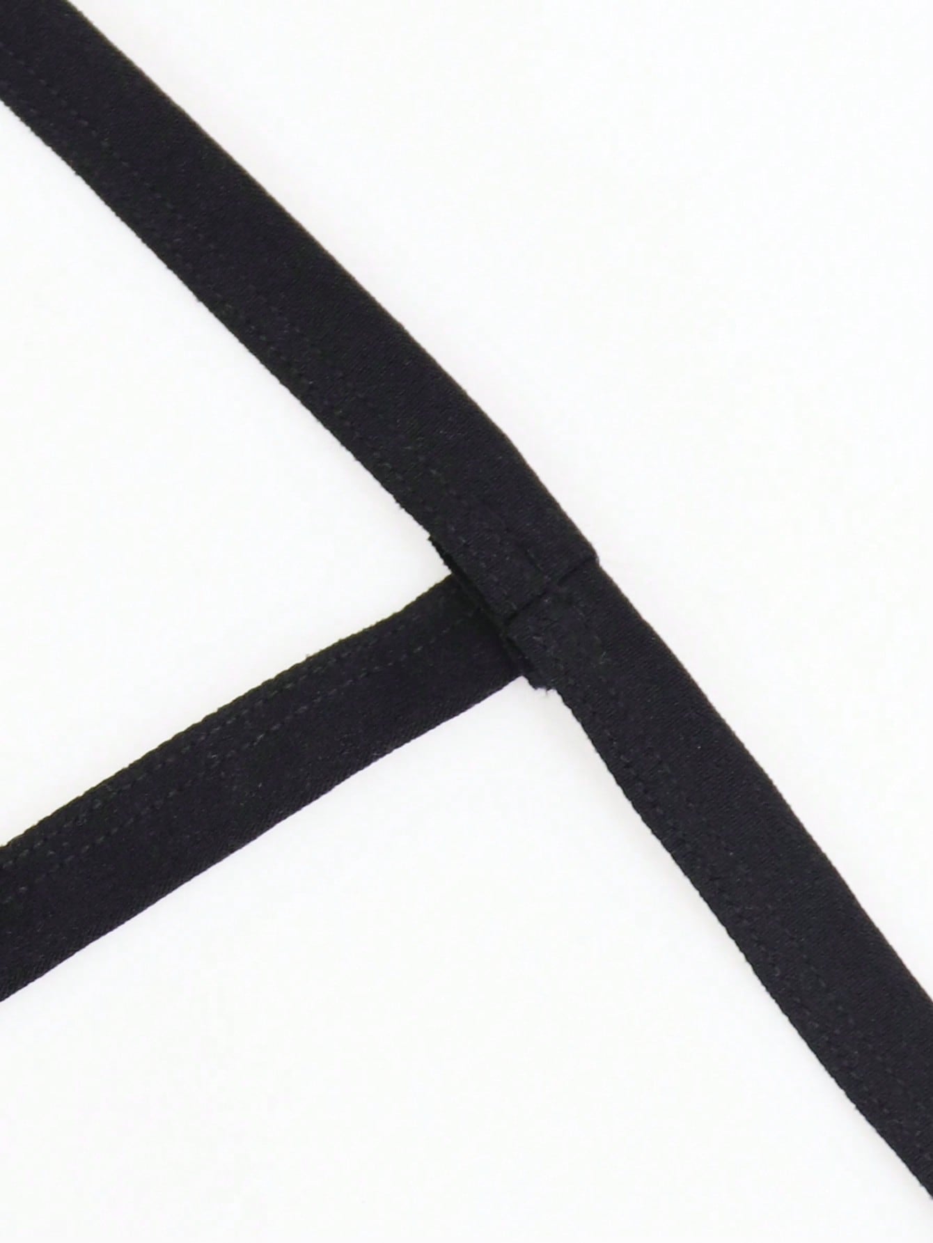 Men’s Lightweight Shorts Black Mesh With Hollow Waist Detail